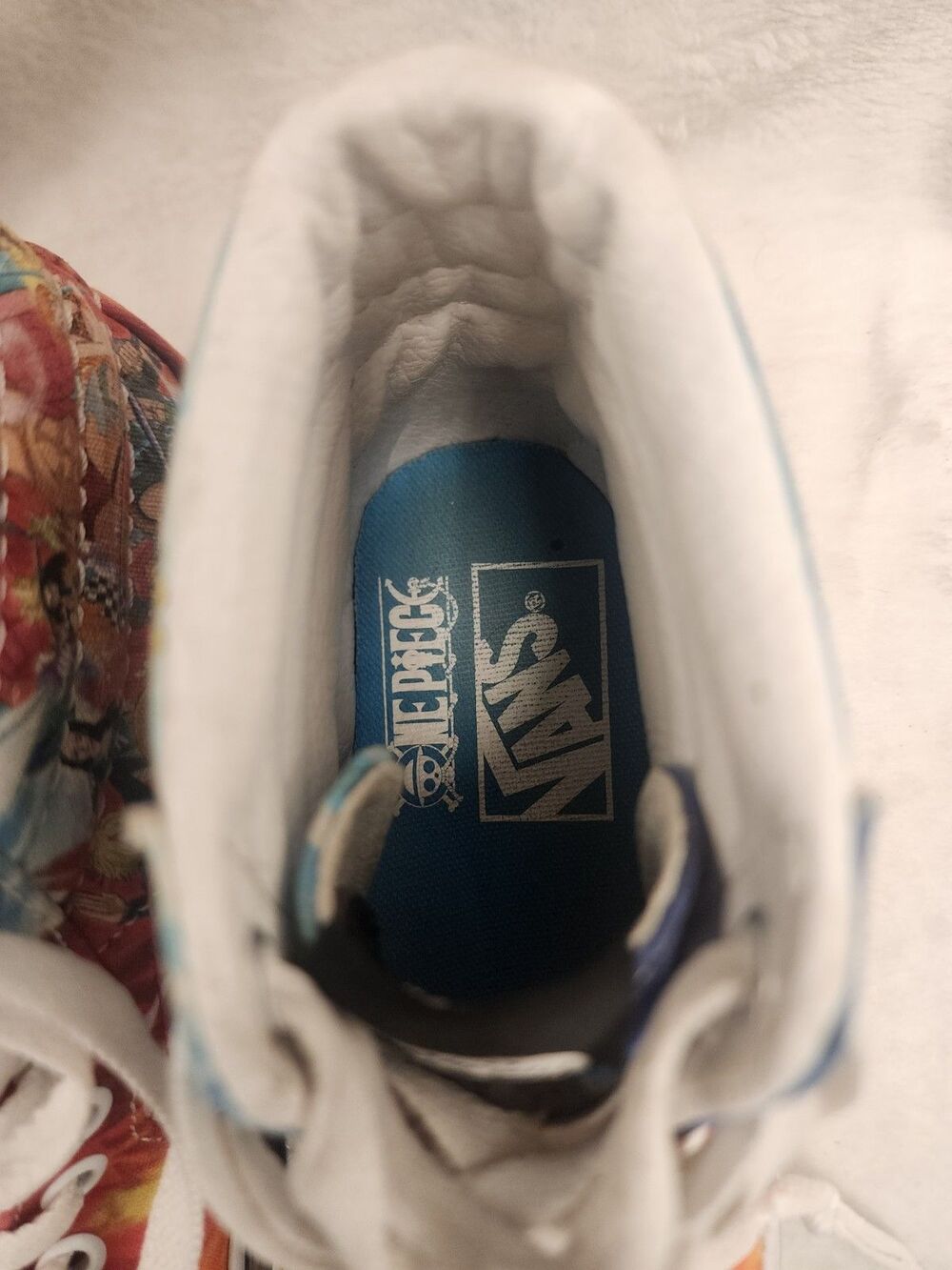 Custom Vans Sk8-Hi One Piece Anime Shoes Hand Painted Sneakers Women 5 - Picture 7 of 9